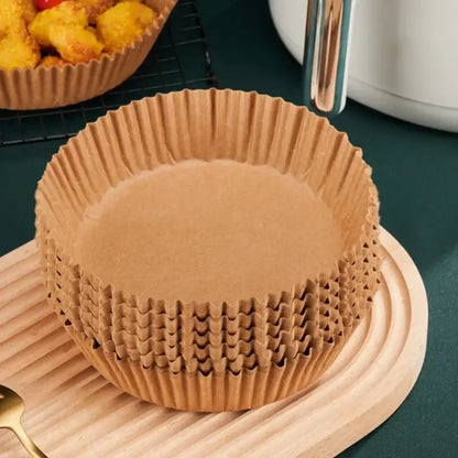 Brown non-stick barbecue paper baking cups kitchen cooking plate