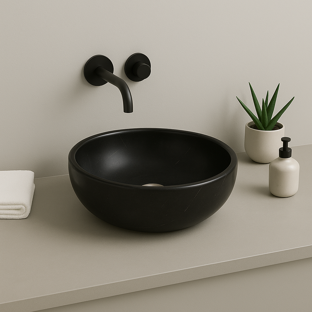 Black Marble Sink