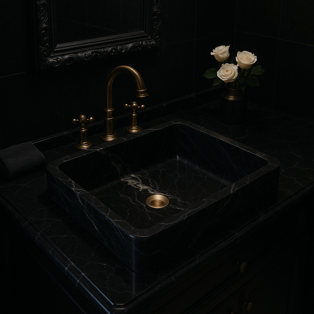 Luxury Black Marble Sink