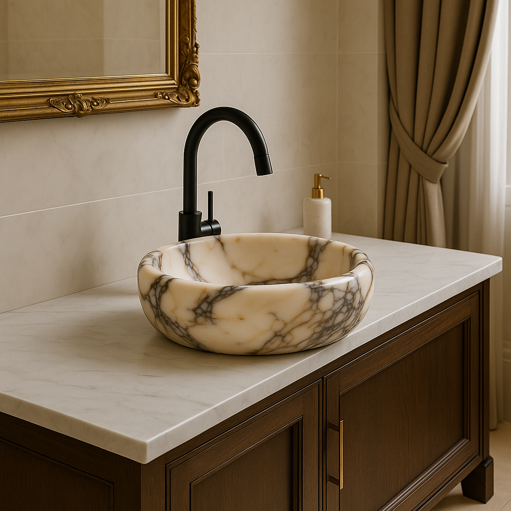 Calacatta Viola Marble Sink