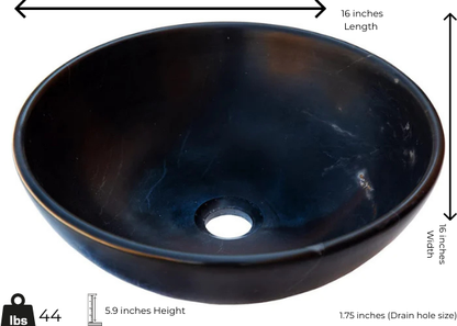 Black Marble Sink