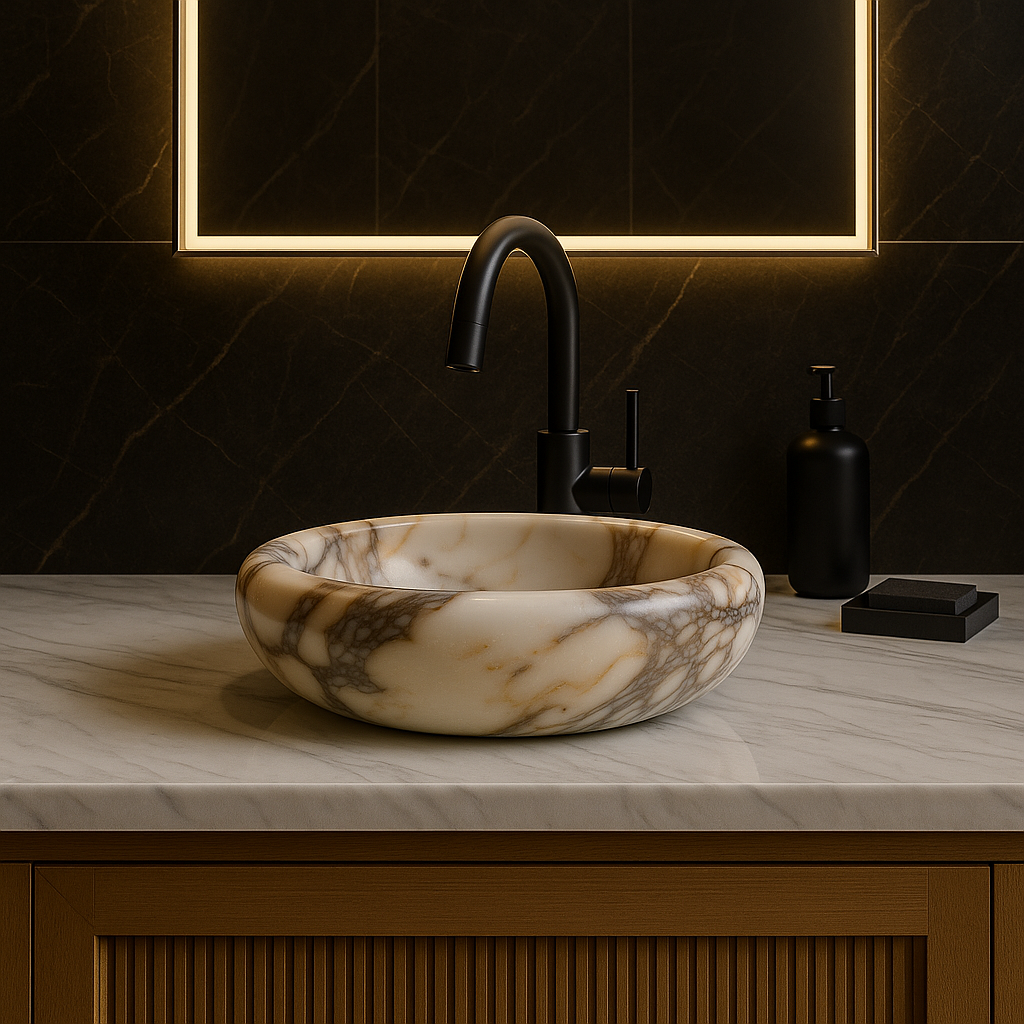 Calacatta Viola Marble Sink