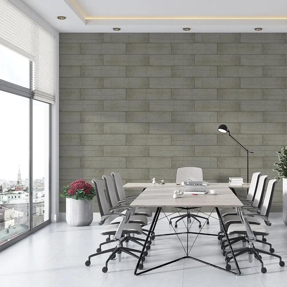 Brune Cafe Glazed Wood Look Porcelain Tiles 6x24