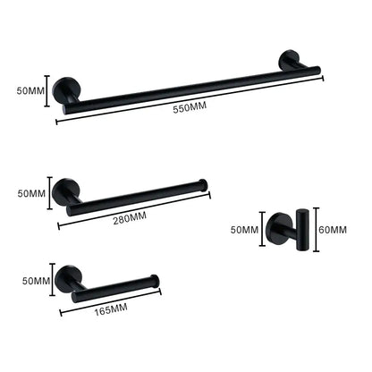 Brushed gold bathroom accessories set hand towel bar and paper holder