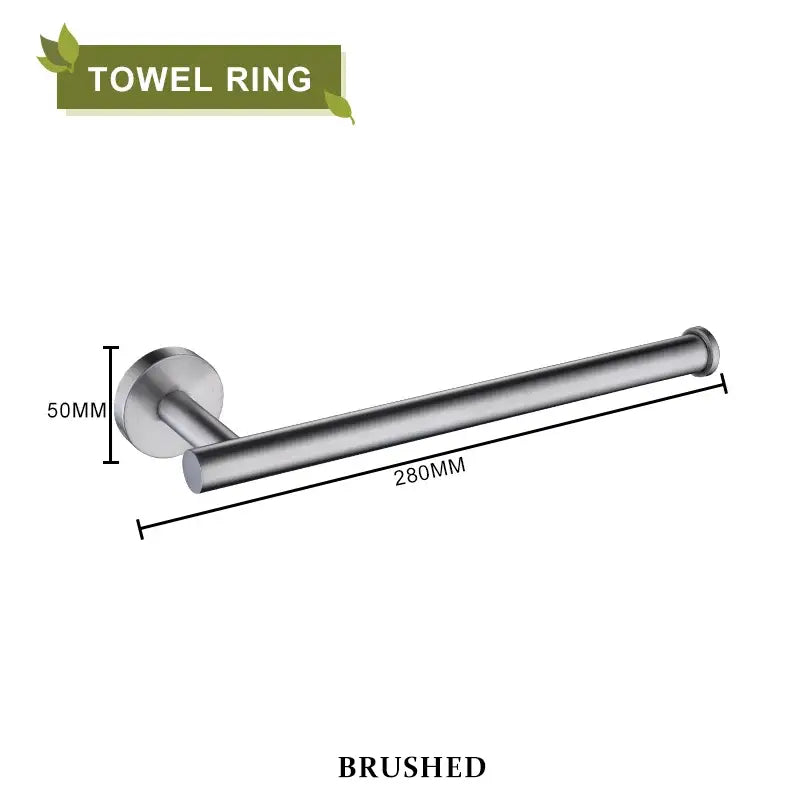 Brushed gold bathroom accessories set hand towel bar and paper holder