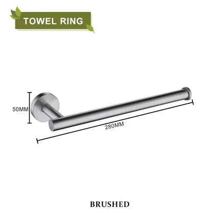 Brushed gold bathroom accessories set hand towel bar and paper holder