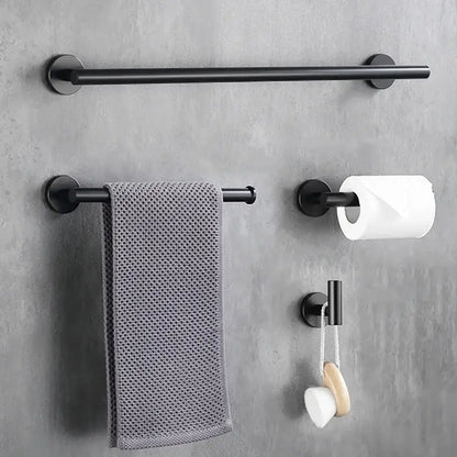 Brushed gold bathroom accessories set hand towel bar and paper holder