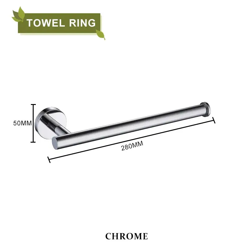 Brushed gold bathroom accessories set hand towel bar and paper holder