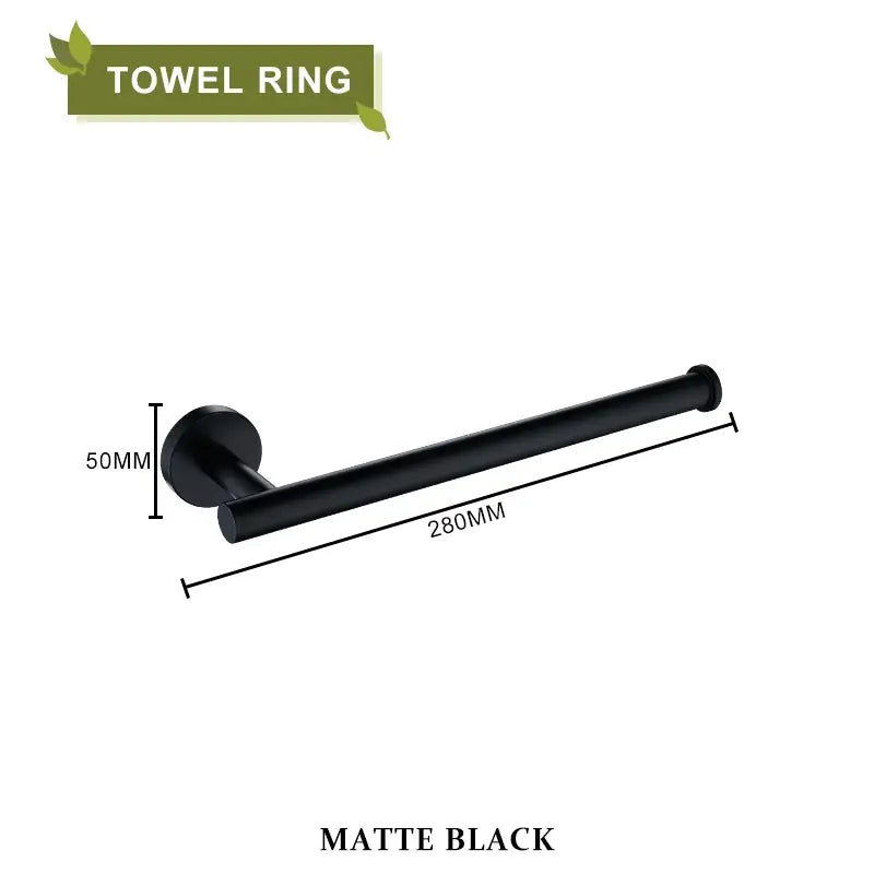Brushed gold bathroom accessories set hand towel bar and paper holder