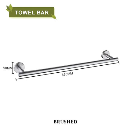 Brushed gold bathroom accessories set hand towel bar and paper holder