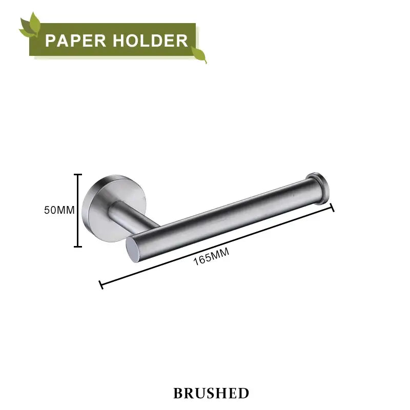 Brushed gold bathroom accessories set hand towel bar and paper holder