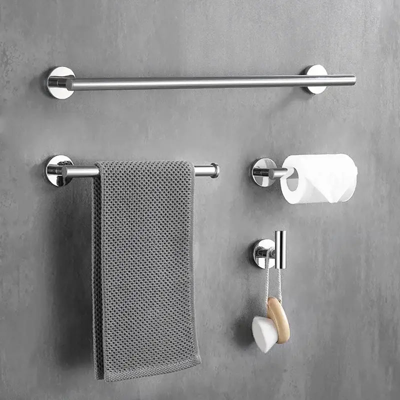 Brushed gold bathroom accessories set hand towel bar and paper holder