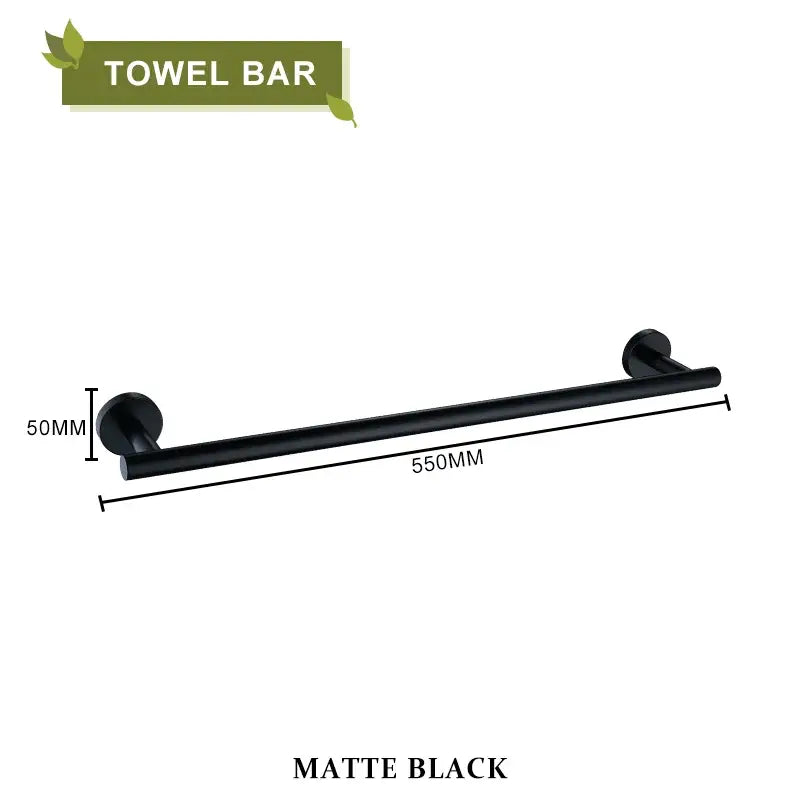 Brushed gold bathroom accessories set hand towel bar and paper holder