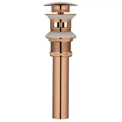Brushed gold pop-up drain stopper 2-pack – bathroom sink drains
