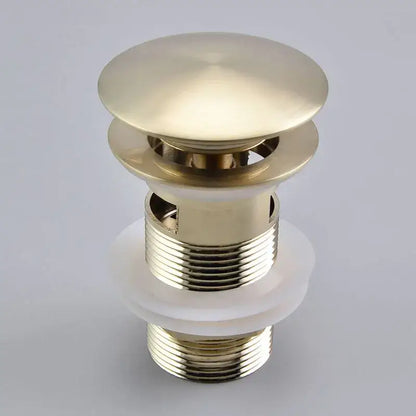 Brushed gold pop-up drain stopper 2-pack – bathroom sink drains