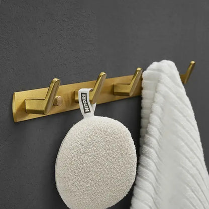 Brushed gold robe hooks bathroom and kitchen wall hardware