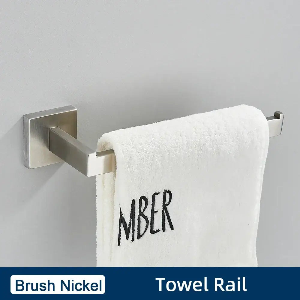 Brushed gold stainless steel bathroom accessories set