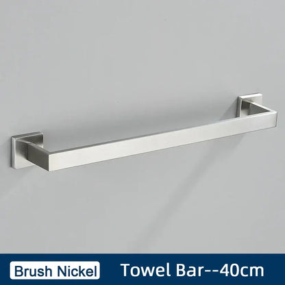 Brushed gold stainless steel bathroom accessories set