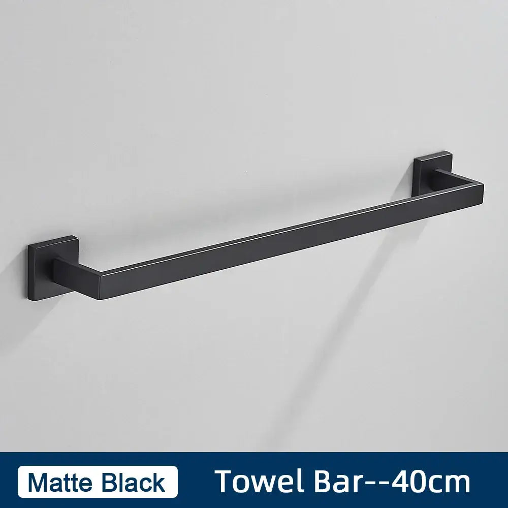 Brushed gold stainless steel bathroom accessories set
