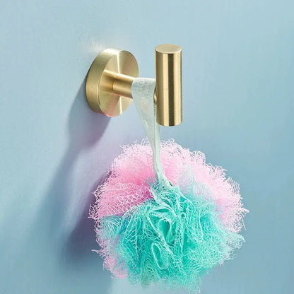 Brushed gold stainless steel bathroom accessories set – bathroom