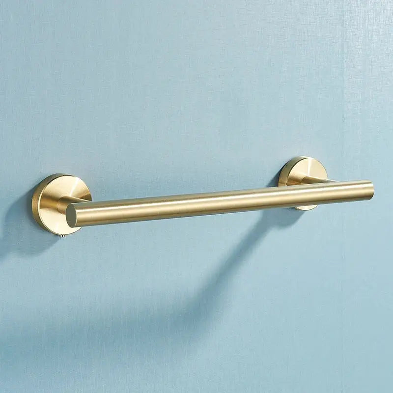 Brushed gold stainless steel bathroom accessories set – bathroom