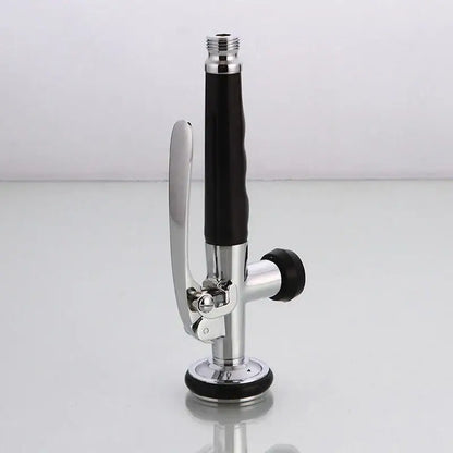 Brushed nickel & chrome kitchen sprayer head with rubber grip