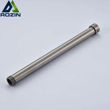 Brushed nickel shower faucet extension tube bathroom stainless steel