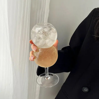 Bubble ball glasses – dining room stackable cocktail glass set