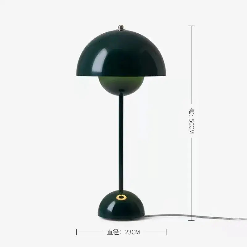 Burgundy bud floor lamp flower shade bedroom light