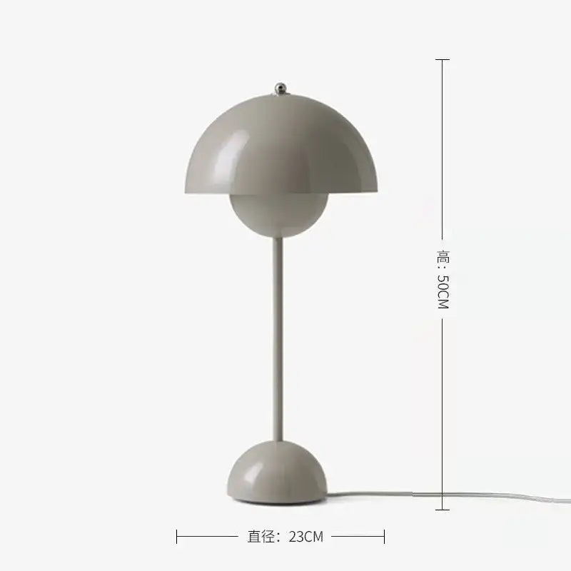 Burgundy bud floor lamp flower shade bedroom light