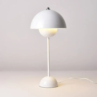 Burgundy bud floor lamp flower shade bedroom light
