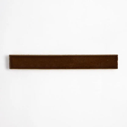 Burnt Caramel Glossy Ceramic Tiles 1 1/2x11 3/8