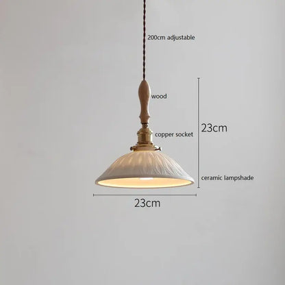 Butterfly ceramic led pendant lamp bedroom white fluted light
