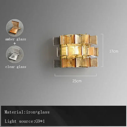 Butterfly glass chandelier gold rectangular light for dining room