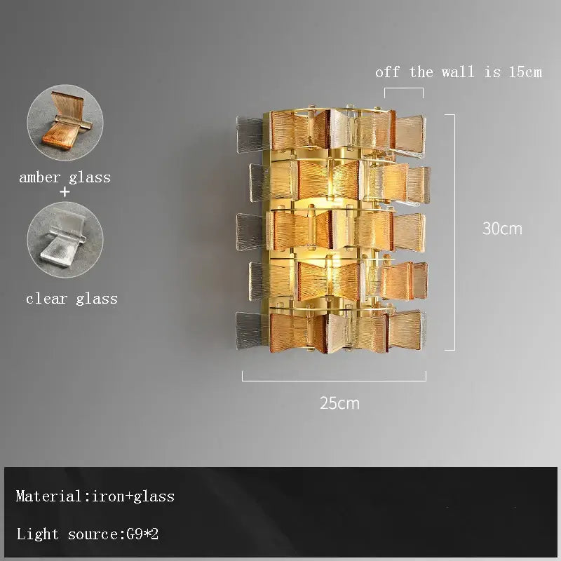 Butterfly glass chandelier gold rectangular light for dining room