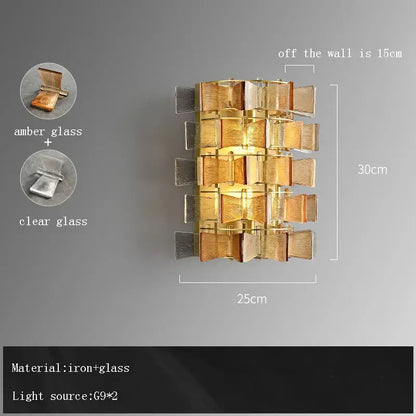 Butterfly glass chandelier gold rectangular light for dining room