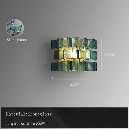 Butterfly glass chandelier gold rectangular light for dining room