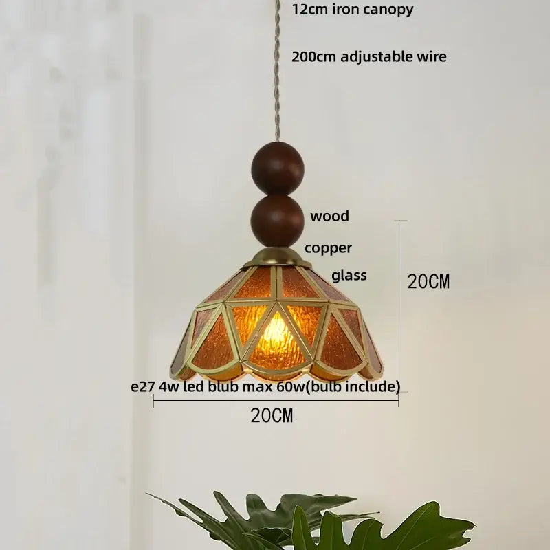 Butterfly tiffany glass pendant light dining room blue & green shade