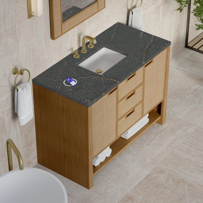 James Martin Solene 48" Single Bathroom Vanity, Seaside Oak