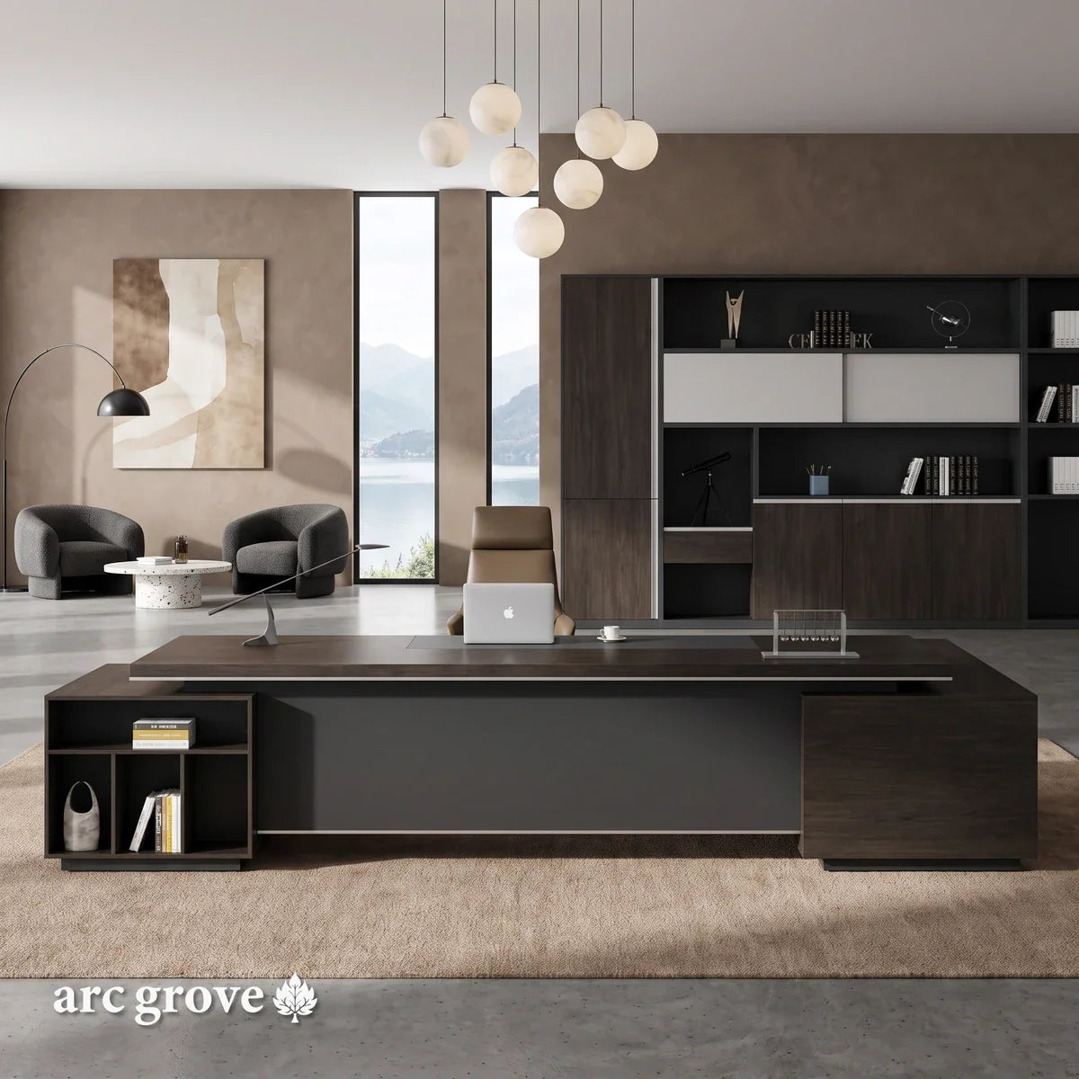 Byram · Modern L-Shaped Executive Desk