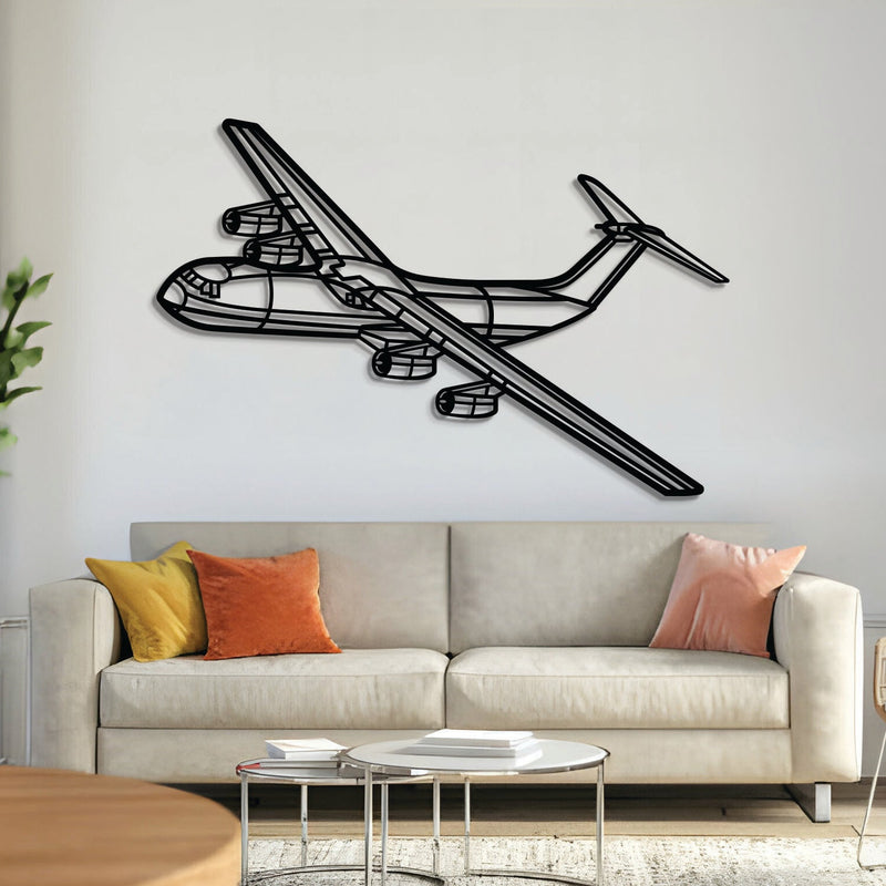 C-141B Starlifter Angle Metal Aircraft Wall Art - NCP0532, angle view