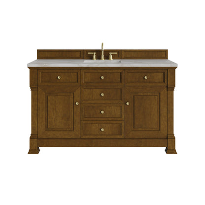 James Martin Brookfield 60" Single Bathroom Vanity, Honey Oak