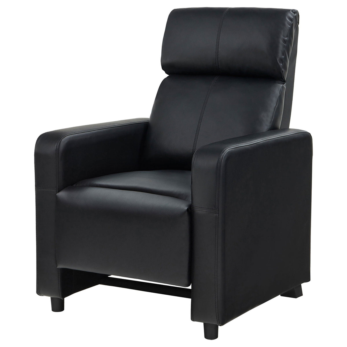 Push Back Recliner - Black