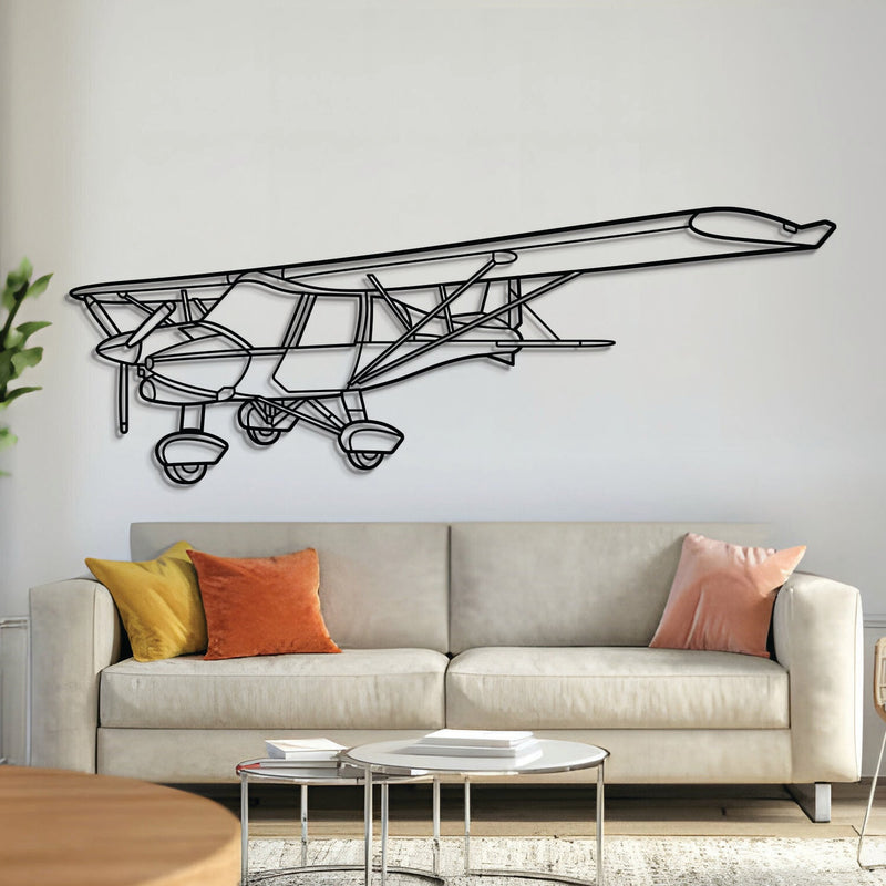 C42B Angle Metal Aircraft Wall Art - NCP0467, angle view
