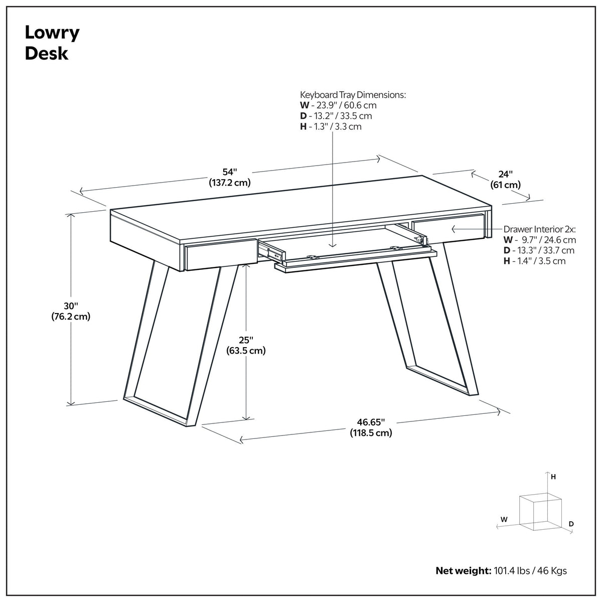 Lowry - Handcrafted Desk
