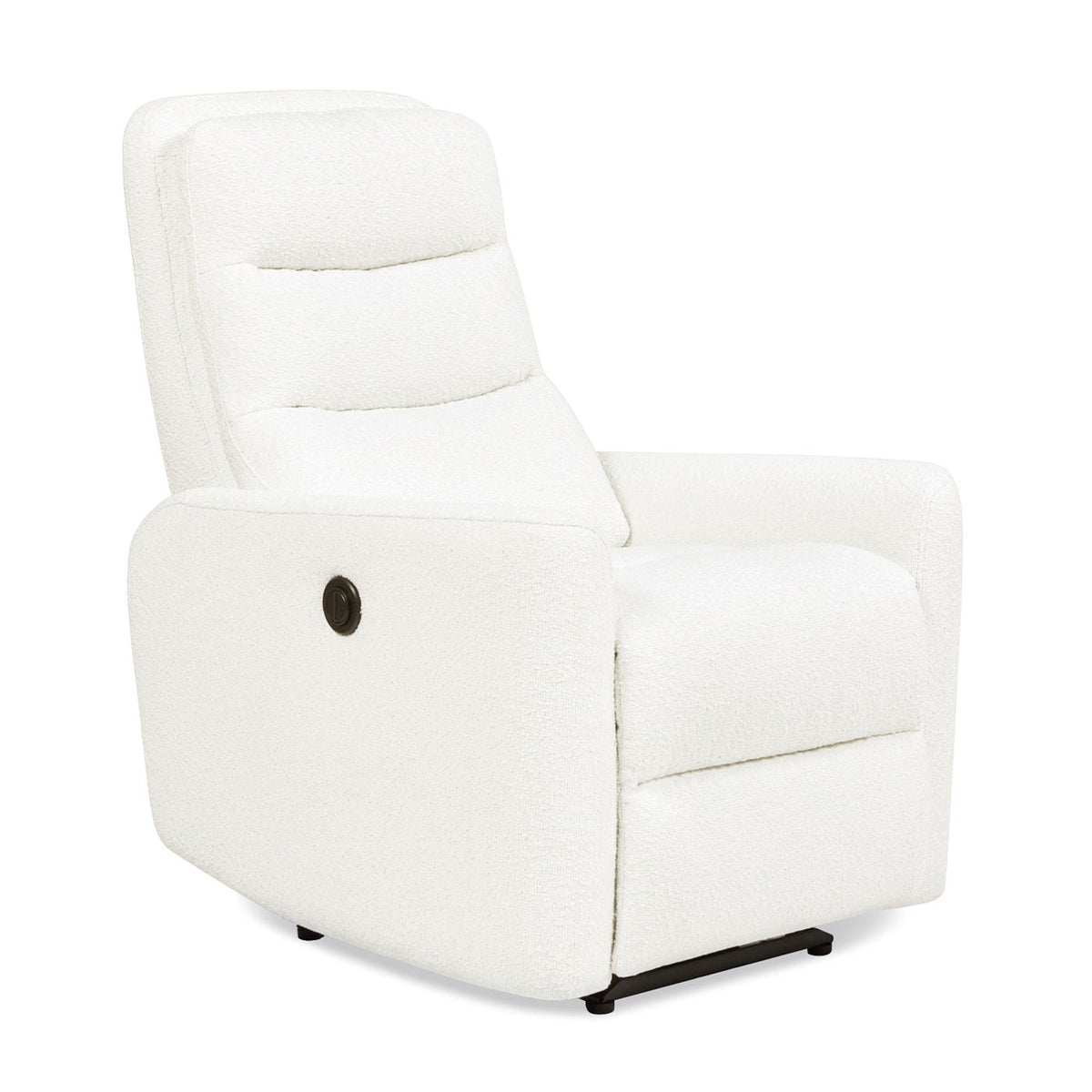 Bloomy - High Back Power Recliner Motion Chair - Chiffon White