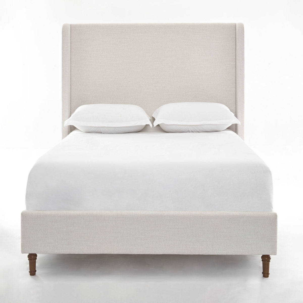 Harper - Tall Headboard Upholstered Bed / High Headboard / Elegant Simplicity / No Box Spring Needed