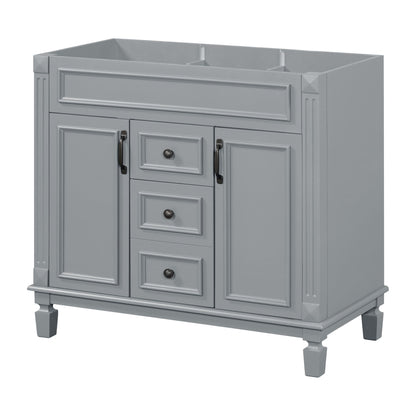 Bathroom Vanity Cabinet With 2 Soft Closing Doors And 2 Drawers