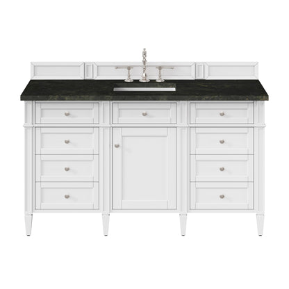 James Martin Brittany 60" Single Bathroom Vanity, Bright White