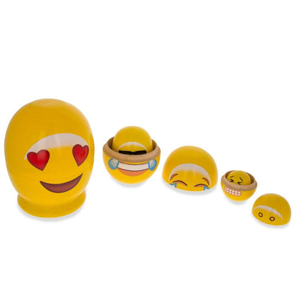 Facial expression Wooden Nesting Dolls